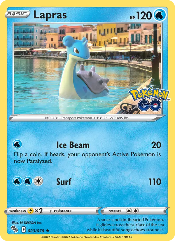 Lapras 23 — Pokémon GO 23, Holofoil finish