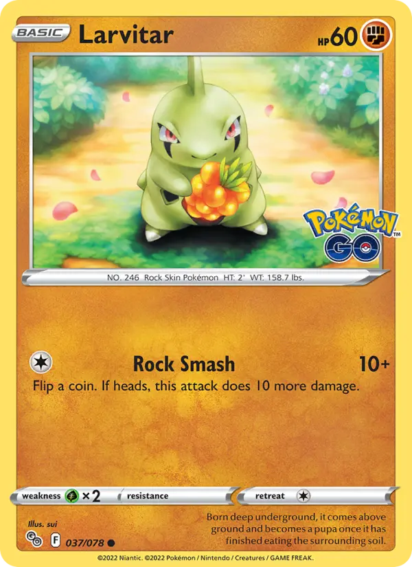 Larvitar 37 — Pokémon GO 37, Normal finish