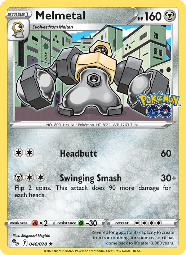 Melmetal 46 — Pokémon GO 46, Holofoil finish