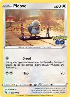 Pidove 61 — Pokémon GO