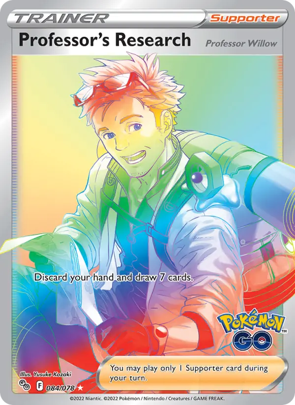 Professor's Research 84 — Pokémon GO 84, Holofoil finish