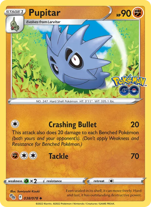 Pupitar 38 — Pokémon GO 38, Normal finish