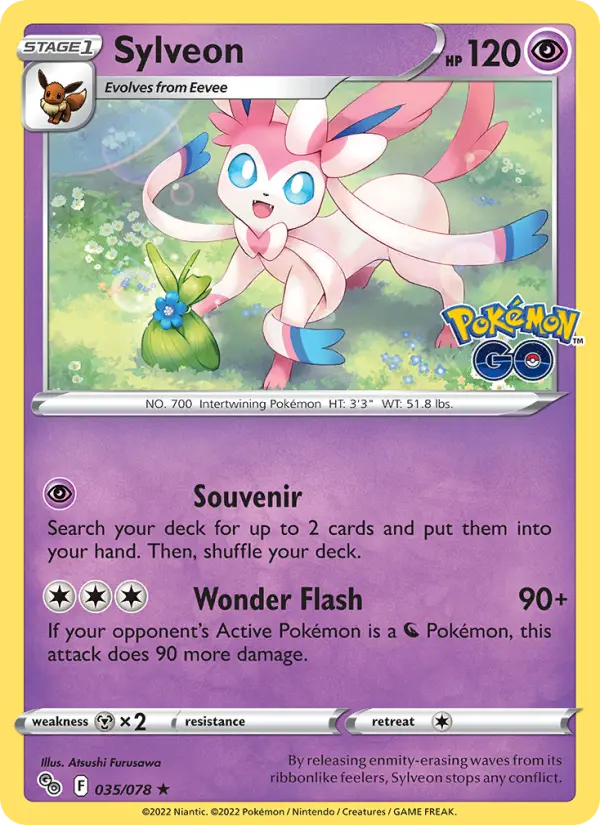 Sylveon 35 — Pokémon GO 35, Holofoil finish