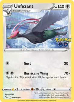 Unfezant — Pokémon GO 63