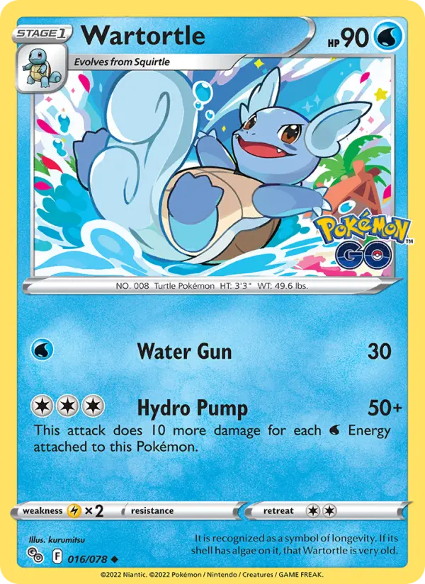 Wartortle 16 — Pokémon GO 16, Normal finish