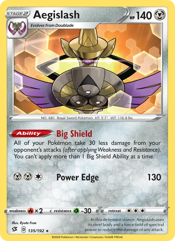 Aegislash 135 — Rebel Clash 135, Normal finish