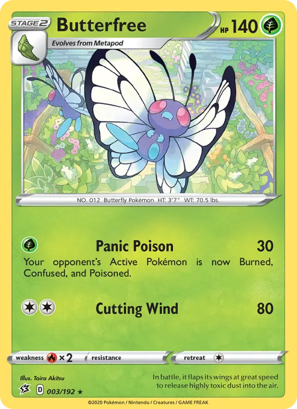 Butterfree 3 card from Rebel Clash