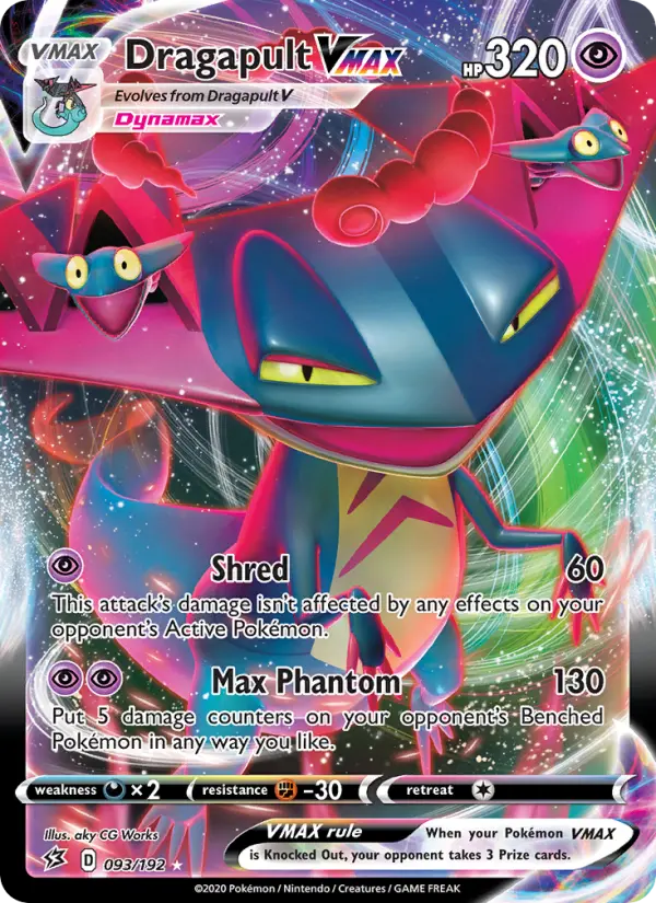 Dragapult VMAX 93 — Rebel Clash 93, Holofoil finish