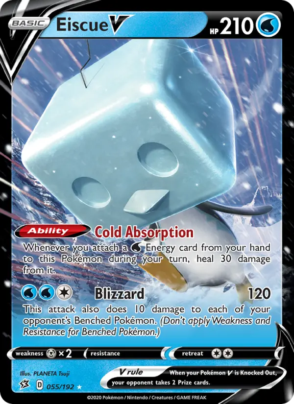 Eiscue V 55 card from Rebel Clash