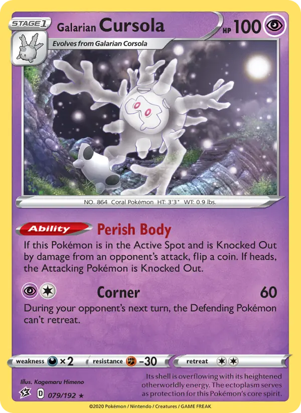 Galarian Cursola 79 — Rebel Clash 79, Holofoil finish