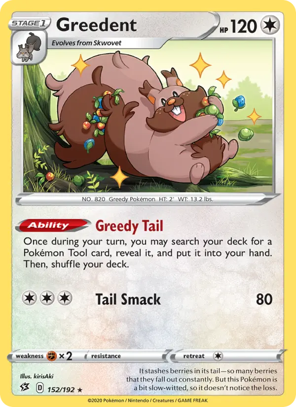 Greedent 152 card from Rebel Clash