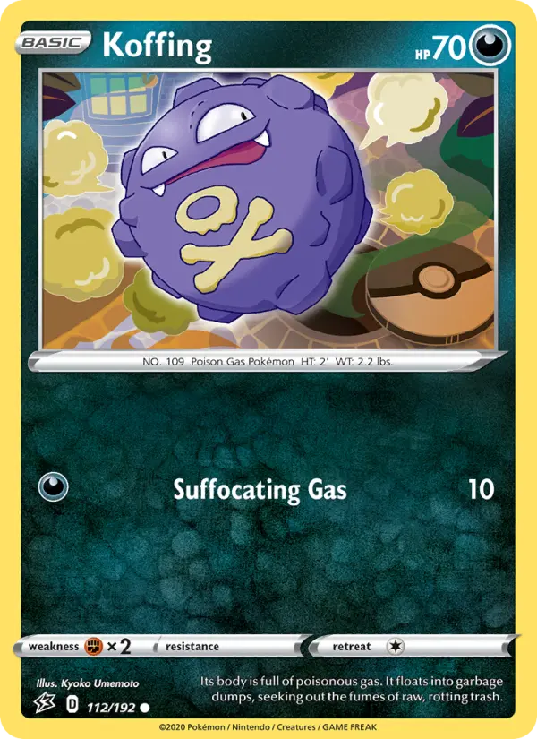Koffing 112 card from Rebel Clash
