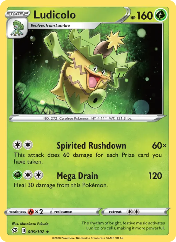 Ludicolo 9 card from Rebel Clash