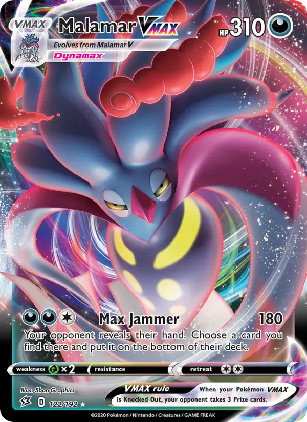Malamar VMAX 122 card from Rebel Clash