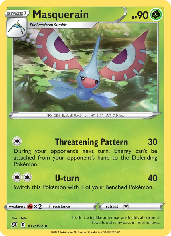 Masquerain 11 card from Rebel Clash
