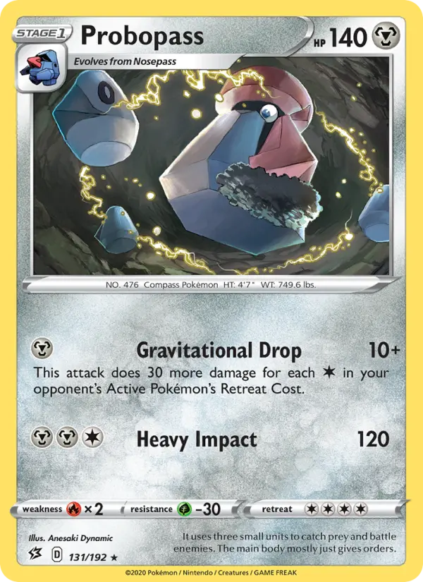 Probopass 131 card from Rebel Clash