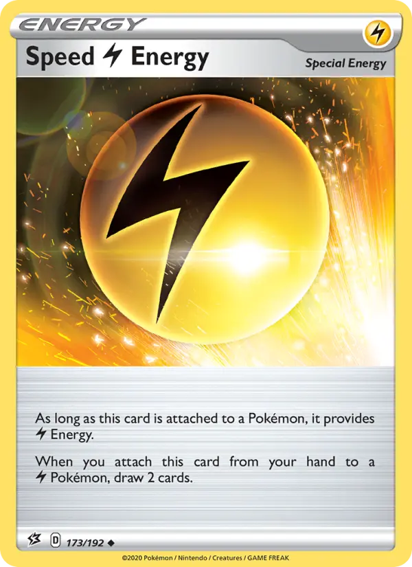 Speed Lightning Energy 173 card from Rebel Clash