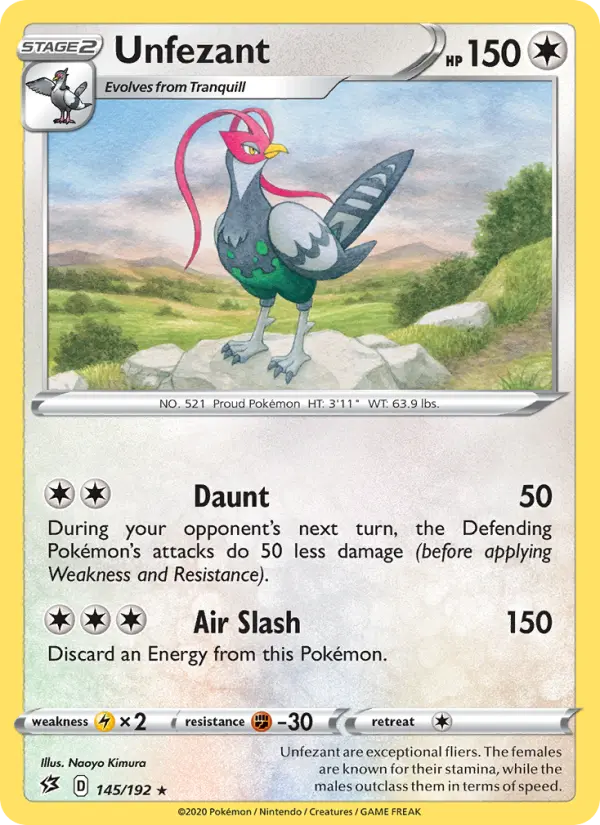 Unfezant 145 card from Rebel Clash