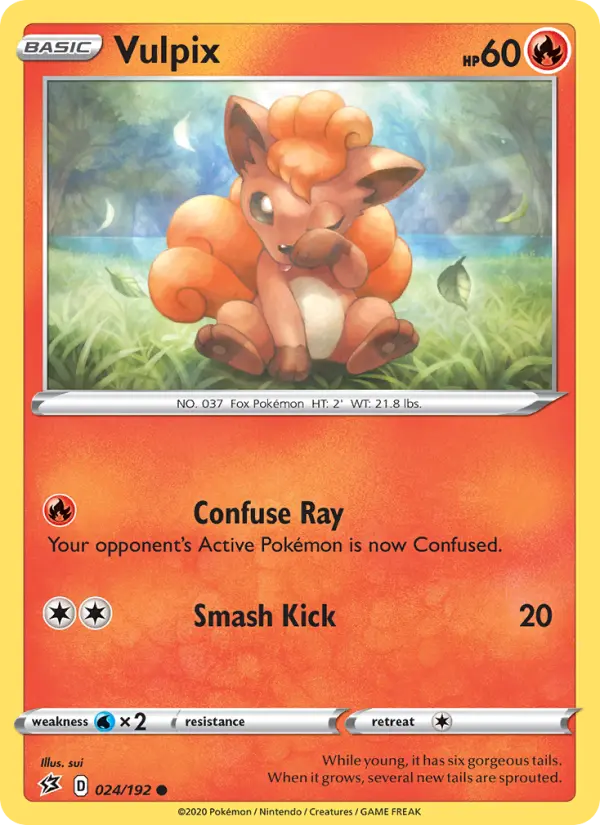 Vulpix 24 card from Rebel Clash
