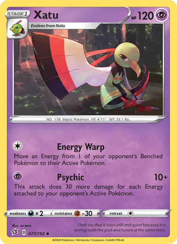 Xatu 77 card from Rebel Clash