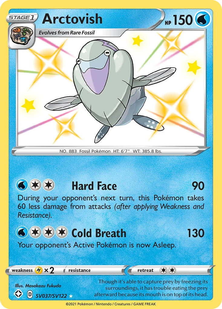 Arctovish SV037 — Shining Fates Shiny Vault SV037, Holofoil finish