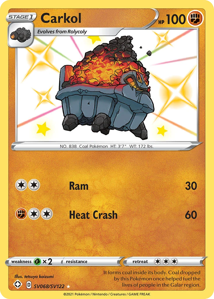 Carkol SV068 — Shining Fates Shiny Vault SV068, Holofoil finish