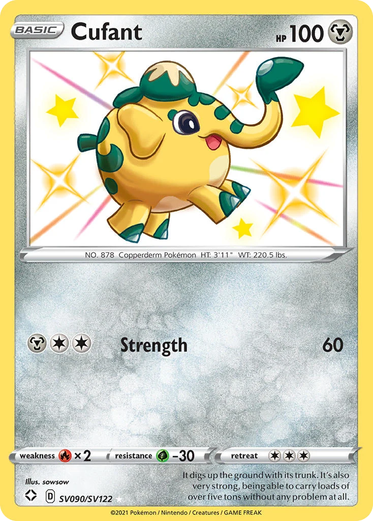 Cufant SV090 card from Shining Fates Shiny Vault