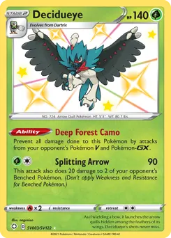 Decidueye — Shining Fates Shiny Vault #SV003