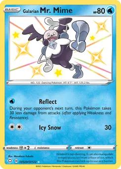 Galarian Mr. Mime SV020 — Shining Fates Shiny Vault