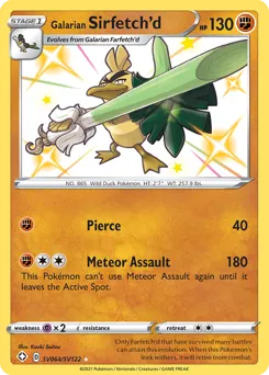 Galarian Sirfetch'd SV064 — Shining Fates Shiny Vault