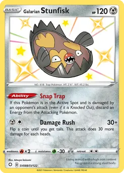 Galarian Stunfisk — Shining Fates Shiny Vault #SV088