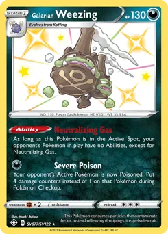 Galarian Weezing — Shining Fates Shiny Vault #SV077