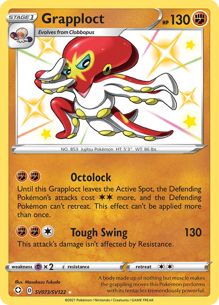 Grapploct SV073 — Shining Fates Shiny Vault SV073, Holofoil finish