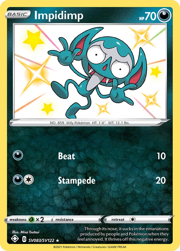 Impidimp SV083 — Shining Fates Shiny Vault SV083, Holofoil finish