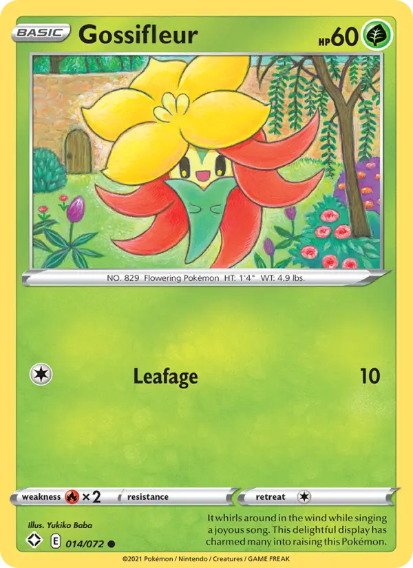 Gossifleur 14 — Shining Fates 14, Normal finish