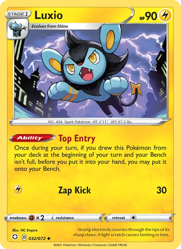 Luxio 32 — Shining Fates 32, Normal finish