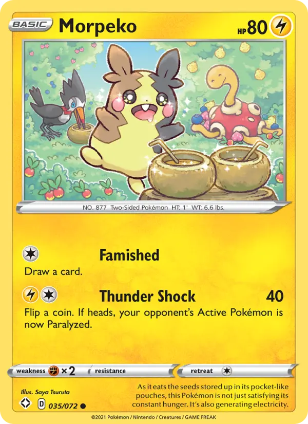 Morpeko 35 — Shining Fates 35, Normal finish