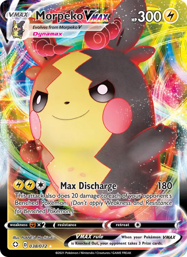 Morpeko VMAX 38 — Shining Fates 38, Holofoil finish