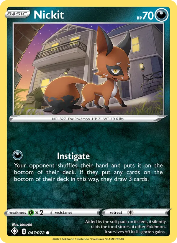 Nickit 47 — Shining Fates 47, Normal finish
