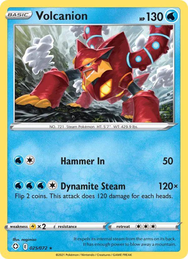 Volcanion 25 — Shining Fates 25, Normal finish