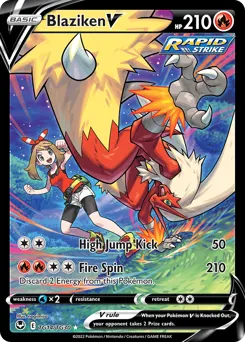 Blaziken V TG14 — Silver Tempest Trainer Gallery