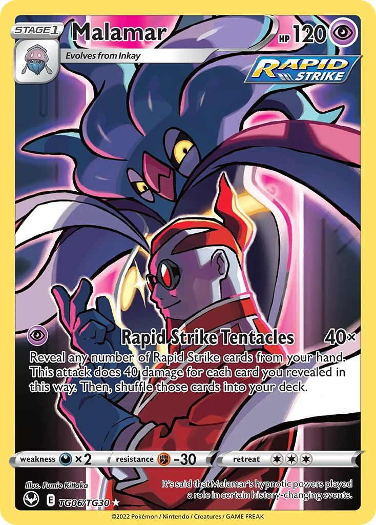 Malamar TG06 card from Silver Tempest Trainer Gallery