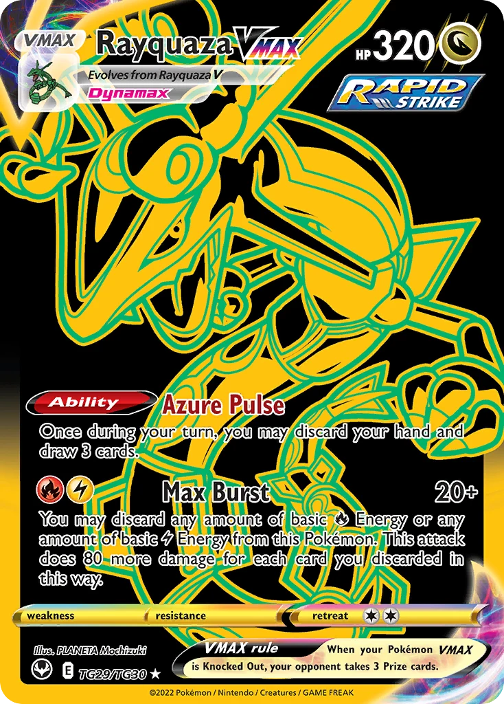 Rayquaza VMAX TG29 card from Silver Tempest Trainer Gallery