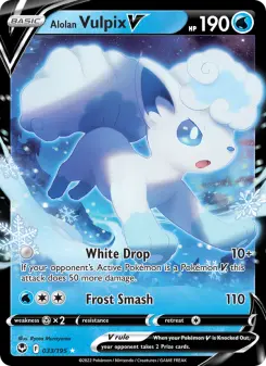 Alolan Vulpix V — Silver Tempest #33