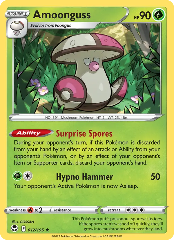 Amoonguss 12 — Silver Tempest 12, Normal finish