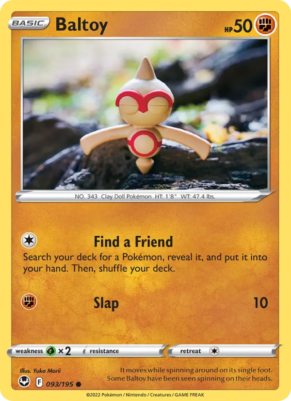 Baltoy 93 card from Silver Tempest