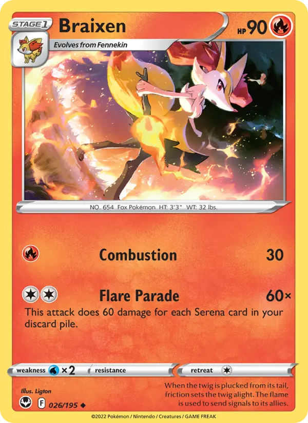 Braixen 26 — Silver Tempest 26, Normal finish