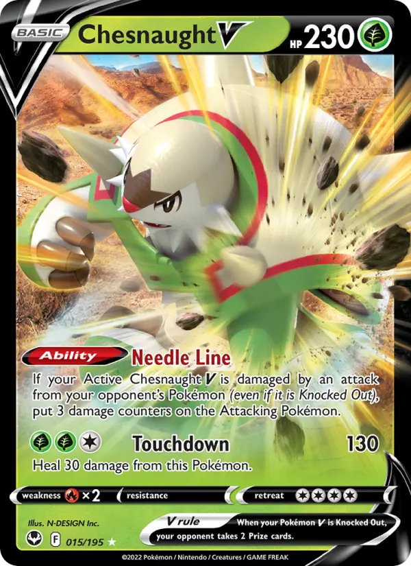 Chesnaught V 15 — Silver Tempest 15, Holofoil finish