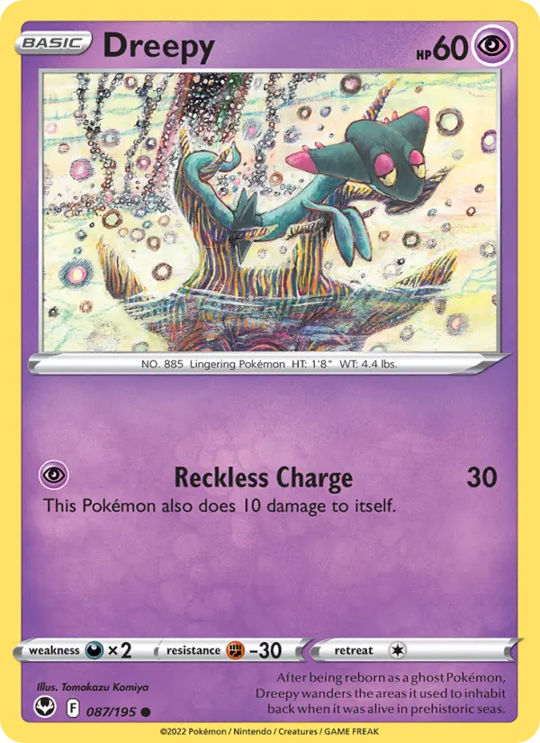 Dreepy 87 card from Silver Tempest