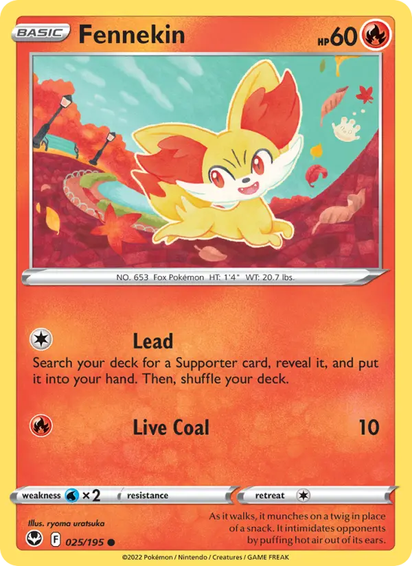 Fennekin 25 — Silver Tempest 25, Normal finish